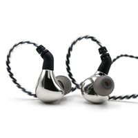 Linsoul BLON BL03 HiFi 10mm Carbon Diaphragm Dynamic Driver in-Ear Earphone IEM with 0.78mm 2pin Detachable Cable (Without mic, Silver)