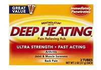 Deep Heating  Pain Relieving Rub, Extra Strength, 2-Ounce (57 g) (Pack of 6)