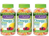 Vitafusion AXBqTP Omega 3 Gummies, 120 Count (Pack of 3)