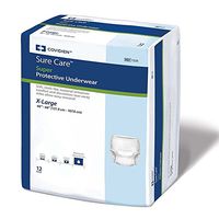 SureCare Protective Underwear EXTRA-HEAVY Absorbency Size XL Case/48 (4 bags of 12)
