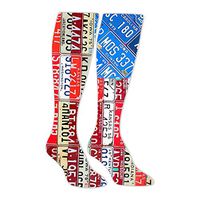 SHNeiy Funny Retro American Art Adult 3D Pattern Long Stocking Basketball Sports Crew Tube Socks