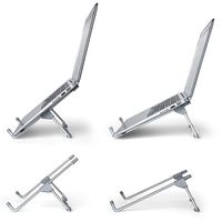 Laptop Stand,Ergonomic Portable Adjustable Stainless Metal Stand/Table Vented Rack/Holder Fit for Laptop from 10-17''&Tablet Between 7-10'',Color Shipped at Random