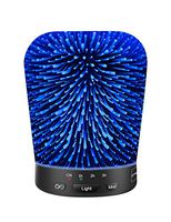 Aromatherapy Oil Diffuser,SZTROKIA 180ml Essential Oil Ultrasonic Cool Mist Humidifier with 3D Glass,24 Color Changing Starburst LED Lights (180ML-Ⅰ)