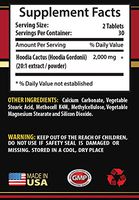 Appetite Suppressant Pills - HOODIA GORDONII 2000MG - Hoodia Gordonii Plant - 1 Bottle (60 Tablets)