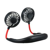 Hand Free Personal Fan, Headphone Design Wearable Portable USB Rechargeable Neckband Mini Fan with 3 Speed Adjustable for Indoor Outdoor