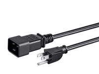 Monoprice 8ft 14AWG Power Adapter Cord, 15A (IEC-320-C19 to NEMA 5-15P)