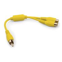 Legrand - On-Q CM1015 YVideo Mini Patch Cable (1 ft) Yellow