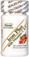 Iron with Vitamin C & E - 60 Layered Tablets