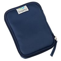 Sagely Weekend Travel Pouch for 3 Sagely Smart XL Weekly Pill Organizer Pods (Navy)