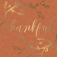 Evergreen Set of 2,Cocktail Size Napkin, 5"x5", Pack of 20, Watercolor Harvest