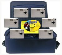 Camera Explorer Kit, Six 5MP Digital Cameras with Flash and 2.4" LCDs, With Carrying Case For School/Labs Teachers and Students