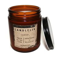Candlelix NY Hand-Poured Scented Candle in Lavender (8 oz) - Clean Burning Soy Wax - Social Impact and Purpose Driven Company