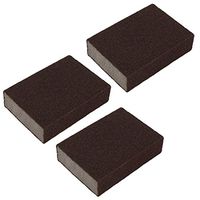 uxcell Sponge Restaurant Rectangle Design Dish Plate Clean Cleaning Scrubber Pad 3pcs