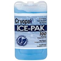 Cryopak Hard Shell Reusable Ice Pack, 3 x 5", in Solid Blue