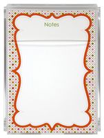 Spring Diamonds Memo Sheets and Acrylic Holder, 150 Note Papers, 5"x7" Memo Pad, Notes, Stationery, Desk Accessory, Mother's Day Gift, Unique Gift for Mom and Women