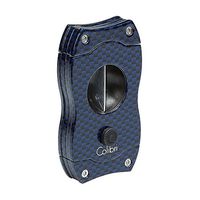 Colibri V-Cut Cigar Cutter - Blue Carbon Fiber