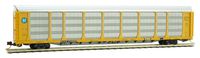 Micro-Trains MTL N-Scale 89ft Tri-Level Auto Rack Car BNSF/ETTX Circle #711052
