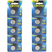 EEMB 3 V CR2025 150 mAh Battery- Button Coin Cell Lithium Battery Perfect for Watches, Car Remote Key, Alarm Clock Toys UL Certified (10PCS)