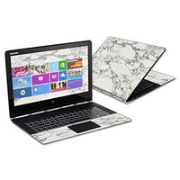 Mightyskins Skin Compatible with Lenovo Yoga 3 Pro 13.3" Screen Wrap Cover Sticker Skins White Marble