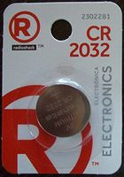 CR2032 3V/225mAh Lithium Coin Cell Battery
