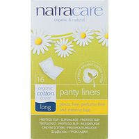 Natracare Panty Liners - Long - Wrapped - Organic Cotton Cover - Chlorine Free - 16 Count (Pack of 2)