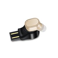 Mini Bluetooth Earphone, X12 Invisible Wireless Headphone In-Ear Earbud with Microphone, 6 Hours Playing Time Car Headset Magnetic Earpiece USB Charger for iPhone Samsung Smartphone (Nude)