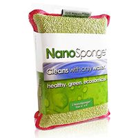 Nano Sponge Cleaning Sponges. Supersized Everyday Heavy Duty Household Kitchen and Dish Sponge. 2 Pack. 6 x 4"