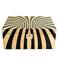 Cigar Star Boketto Humidor Limited Edition Optical Illusion Made from Wood!