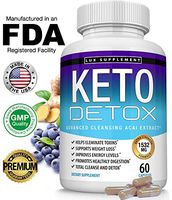 Keto Detox Pills Advanced Cleansing Extract – 1532 Mg Natural Acai Colon Cleanser Formula Using Ketosis & Ketogenic Diet, Flush Toxins & Excess Waste, for Men Women, 60 Capsules, Lux Supplement