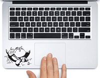 Totoro Napping on Grass Printed Trackpad Clear Vinyl Decal Sticker Compatible with Apple MacBook Pro Air 11" 12" 13" 15" All Years Laptop Trackpad Keyboard (13" Macbook Air)