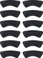 Hotop 6 Pairs Heel Cushion Pads Heel Shoe Grips Liner Self-Adhesive Shoe Insoles Foot Care Protector (Black)