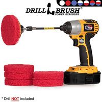 Drill Scrubber - Drill Brush Power Scrubber Pads - Bathroom - Drill Pad Attachments - Cleaning Pads - Shower Door - Baseboard - Bathroom Sink - Shower Cleaner - Flooring - Hard Water Stain Remover