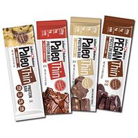 Julian Bakery Paleo Thin Protein Bar | Chocolate Lovers Variety | 20g Protein | 4 Flavors | Dairy-Free : Soy-Free : Gluten-Free | 12 Bars