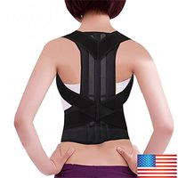 Unisex Neoprene Full Back Posture Corrector Brace-Sizes S-XXL (Small)
