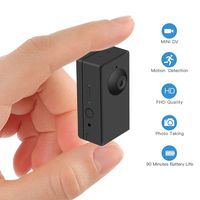 Hidden Spy Camera Mini Video Recorder Battery Powered,Sdeter Portable Body Camera with Motion Detect, 90 Minutes Battery Life, Loop Recording Covert Security DVR Perfect for Home and Office