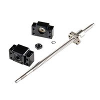 CNCCANEN Ball Screw SFU1605-450mm Antibacklash BK12/BF12 with Ball Nut RM1605 450mm End Machining Ballscrew CNC Part