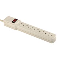 ATE Pro. USA 70109 Power Strip with 6-Outlet, 3-Prung and 15 Amp Circuit Breaker