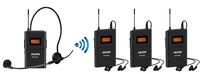 Anleon MTG-100 UHF Wireless Tour Guide System 902-927mhz for Tour Guides Museum Presentation Church Translation (1 transmitter & 3 receivers)