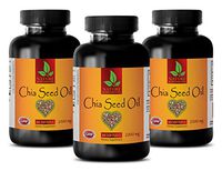 Memory Vitamins for Women - CHIA Seed Oil 2000 Mg - Cholesterol and triglycerides/colesterol - 3 Bottles (180 Softgels)