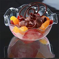 Efavormart 60 Pcs - Clear Round Blossom 3oz Disposable Plastic Dessert Bowl