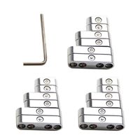 18 pcs Chrome Spark Plug Wire Dividers Separators Kit for Ford Chevy Spark Plug Wire Separator for 7mm 8mm 8.5mm