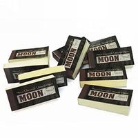 10 Booklets of Moon Unbleached Hemp Rolling Paper Tips Filters (50 Sheets per pk)