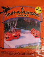6 Pack Pumpkin Leaf Bags