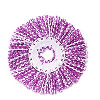 360 Rotating Cleaning Mop Head Replaceable Magic Mop Easy Spinning Floor Spin Mop Accessories Household Cleaning Tool Mop (purple)