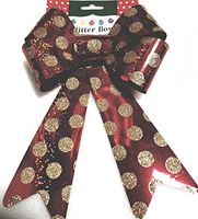 Christmas Glitter Bow 6" x 10"