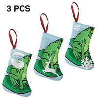 Christmas Tree and Fireplace Decoration A Cartoon Frog Unique for Funny Xmas Party