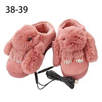 SHZONS Electric Foot Warmer,USB Heating Shoes Velvet Electric Heating Warming Slippers Heated Slippers Warming Foot Massager