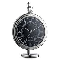 Dalvey New Grand Sedan Clock & Stand-Black