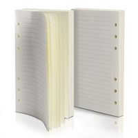 Purture Refill Lined Paper, Leather Journal Refills Lined, 6-Holes Inserts 320 Pages for A6 Refillable Journals Notebooks, 2 Pack(Each Pack 160 Pages)