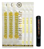 Herb Airtight Pocket Protector with Organic Banana Goo Hemp Wraps Vegan Non-GMO 5 Count DC Crafts Nation - Tiki Man